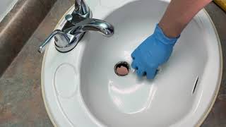 How Replace A Bathroom Sink Drain [upl. by Christmas680]