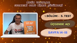 5 Test  1 Bölüm  Üçgende Açı  METİN YAYINLARI [upl. by Abdel]