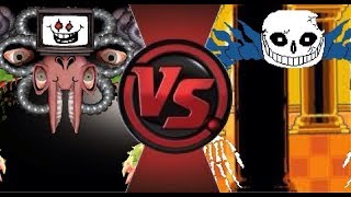 OMEGA FLOWEY VS ULTRA SANS IN A NUTSHELL [upl. by Nonnaehr517]