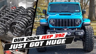 The BEST Lift KIt amp Wheels  Tires for our 2024 Jeep Wrangler 392 [upl. by Assilla]