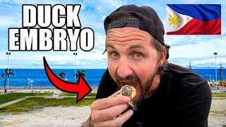 BRITISH Couple Try Filipino STREET FOOD In Dumaguete 🇵🇭 Including Balut [upl. by Ecnahs]