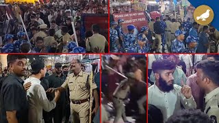 Mild Tension at Charminar during Milad un Nabi Procession  Hyderabad [upl. by Salinas]