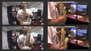 Underground Theme From quotSuper Mario Brosquot Alto and Tenor Saxophone Game Cover [upl. by Eittol63]