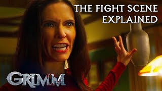 Bitsie Tulloch Explains The Iconic Juliette VS Adalind Fight  Grimm [upl. by Eelamme]