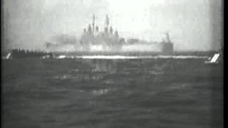 Scenes off Okinawa and on the Beach This film shows the invasion and bombardment of the Okinawa [upl. by Acherman698]