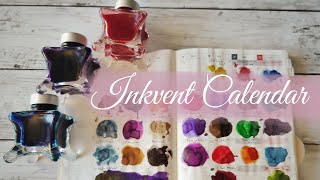 Diamine Inkvent Calendar 2023  Ink Swatching [upl. by Aicala]