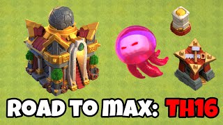 Finishing MAJOR upgrades at TH16 ep1  Clash of Clans [upl. by Swaine]