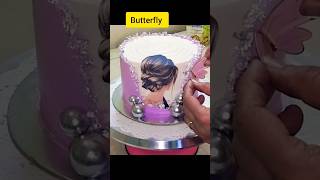 Elegant Fault Line Cake 💜 Cake Decorating Tutorial elegant cake caketutorial shorts [upl. by Kellyn]