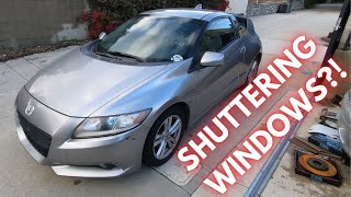 FIX WINDOW SHUTTER Honda CRZ [upl. by Ebeohp]