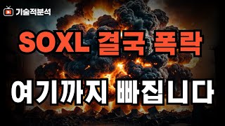 SOXL 엔비디아 폭락 흐름 하락은 어디까지 ｜테슬라 투자 방향은 [upl. by Ttnerb244]