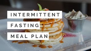 Intermittent Fasting Meal Plan  2 MEALS A DAY [upl. by Nero470]