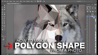 How to Create Low Polygon Shape Graphic From Photo  Image Triangulation [upl. by Neill]