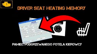 VCDS Pamięć podgrzewanego fotela kierowcy Vw Mk6 [upl. by Ardnossac]