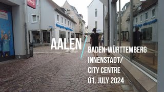 Aalen  Germany 🇩🇪  BadenWürttemberg  July 2024 Innenstadt  City Centre [upl. by Ymma]