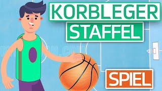 Korbleger Staffel  Spiel  Basketball Sportunterricht [upl. by Alleacim]