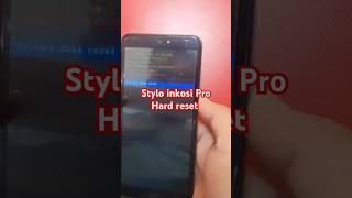 Stylo inkosi pro hard reset shotrs hardreset [upl. by Petit]