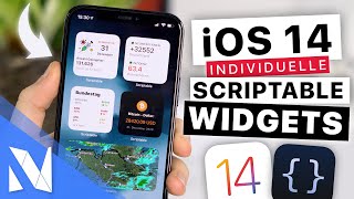 iOS 14 Scriptable Widgets installieren Corona Impfungen Bitcoin Wetter   NilsHendrik Welk [upl. by Nedgo]