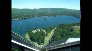 Lake amphibian landing on Pontoosuc Lake Pittsfield Massachusetts [upl. by Brade]