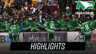 UND Hockey  Highlights at Minnesota  112819 [upl. by Maharba]