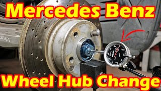 How to REMOVE AND REPLACE Mercedes Benz WHEEL HUB and WHEEL BEARINGS  Mercedes Benz S Class W220 [upl. by Rexford]