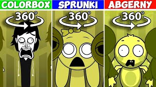 360° VR ALL Incredibox MUSTARD Versions  Colorbox VS Sprunki VS Abgerny Comparison [upl. by Nylac]