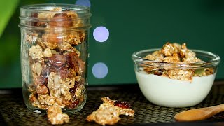 Esta es la granola más saludable del mundo SIN AZÚCAR SIN ACEITE Muy fácil y rápida [upl. by Jo-Anne]