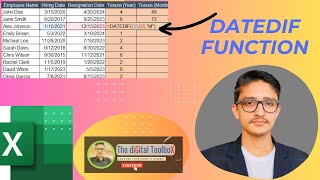 How to use DATEDIF formula in Microsoft Excel  Tips amp Tricks Mastering the DATEDIF function [upl. by Aneerehs785]