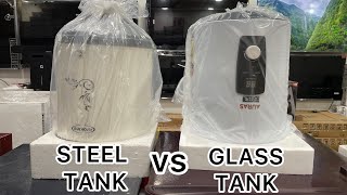 GLASS TANK VS STEEL TANK GEYSER KYA SACH MAI FARAK HAI🤔 [upl. by Aneeuqal]