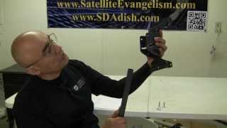 How To assemble a 36quot satellite dish geosat dish assembly [upl. by Elmaleh]