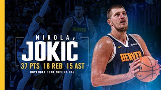 Nikola Jokić FIRST Player To Record This Stat Line 😳  Full Game Highlights vs Mavericks [upl. by Kaylee356]