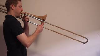 E Harmonic Minor Scale  Trombone [upl. by Deeann]