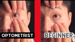 HOW TO put contacts in and out easy version  Optometrist Tutorial [upl. by Savdeep]