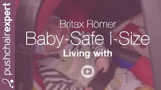 Living With Britax Römer BABYSAFE iSIZE  Fitting with a seatbelt [upl. by Bayly]