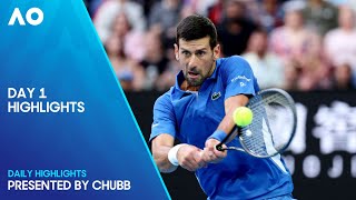 Day 1 Highlights  Presented by Chubb  Australian Open 2024 [upl. by Ahseenak808]