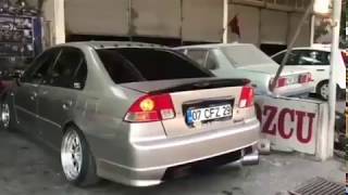 HONDA VTEC 2 CFZ WAREX EGZOZ KESİCİ SHOW LASTİK YAKMA [upl. by Allister]