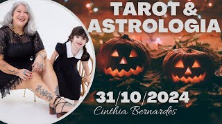 TAROT COM ASTROLOGIA DIA 31102024  LUA NEGRA EM ESCORPIÃO 🎃 HAPPY HALLOWEEN [upl. by Keli]