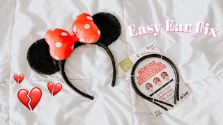 How to Fix Broken Minnie Ears  Easy DIY [upl. by Publius]