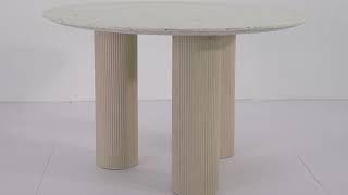 Parcino Terrazzo And Cream Dining Table from TOV Furniture [upl. by Thessa]