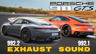 2025 Porsche 911 Type 9922 vs 9921 GTS Exhaust Sound Comparison [upl. by Kcirddet391]