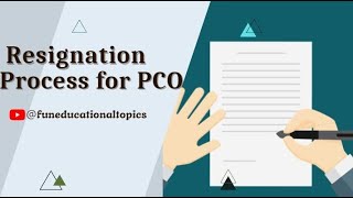 Resignation Process for Pollution Control Officer  PCO  Managing Head  Tutorial PCO [upl. by Ingmar]