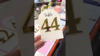 Unique Wedding Table Numbers  Wedding Reception Ideas [upl. by Campball]