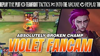 Spam This Champ Before They Nerf Her  Violet Pit Fighter Gameplay  TFT Arcane Set 13 [upl. by Osrick]