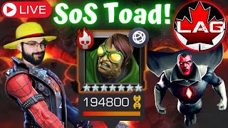 LagSpiker vs SoS Toad Boss Fight Lets Knock Out These Objectives Day 1 FTP Account Live  MCOC [upl. by Pattani]