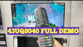 43UQ80 Full Details Thinq AI LG uhd tv 4k Uhd smart tv real 4k [upl. by Ultann]