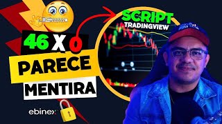 Dobrando Banca na EBINEX com Indicador Tradingview  Meta todo dia  Trader Faixa Preta [upl. by Frissell213]