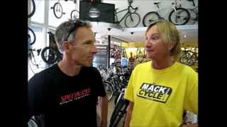 Ned Overend quotDeadly Nedlyquot visiting Mack Cycle amp Fitness [upl. by Woodley263]