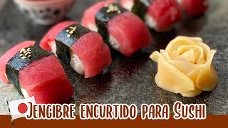 Encurtido para Sushi GARI  Encurtido tradicional japonés  Comida Japonesa [upl. by Aliehs]