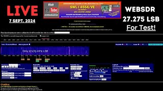 WebSdr OnLine LIVE TEST 27125 mHz LSB [upl. by Nalyorf]