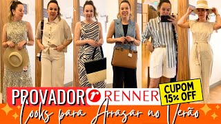 PROVADOR RENNER COM 15 DESCONTO  LOOKS DE VERÃO 🌞 [upl. by Gebler]