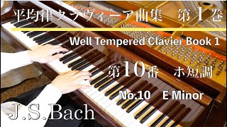 JSバッハ：平均律クラヴィーア曲集第１巻第１０番 ホ短調 JSBach The WellTempered Clavier Book 1 No10 BWV855 SHUMPEI演奏 [upl. by Romina960]